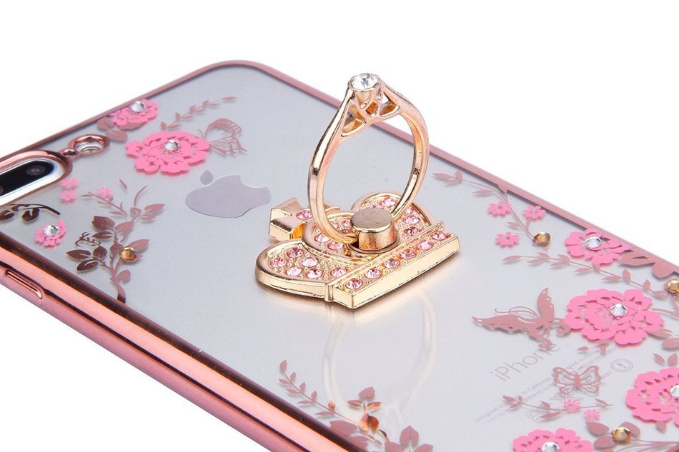 iPhone 7 Plus Case, PHEZEN Clear Soft TPU Protective Case Back Cover with Beautiful Cherry Blossom Flower Series... N4