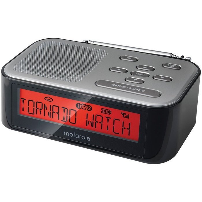 MOTOROLA MWR822 Desktop Weather Radio/Alarm Clock