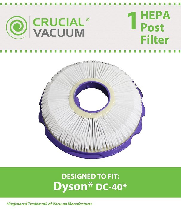 Dyson DC40 Post Motor HEPA Style Filter, Compare to Part # 922676-01, Designed & Engineered by Crucial Vacuum