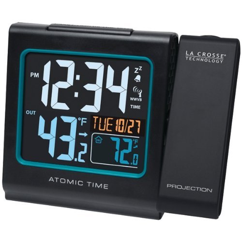 New LA CROSSE TECHNOLOGY 616-146 Projection Alarm with Color Display