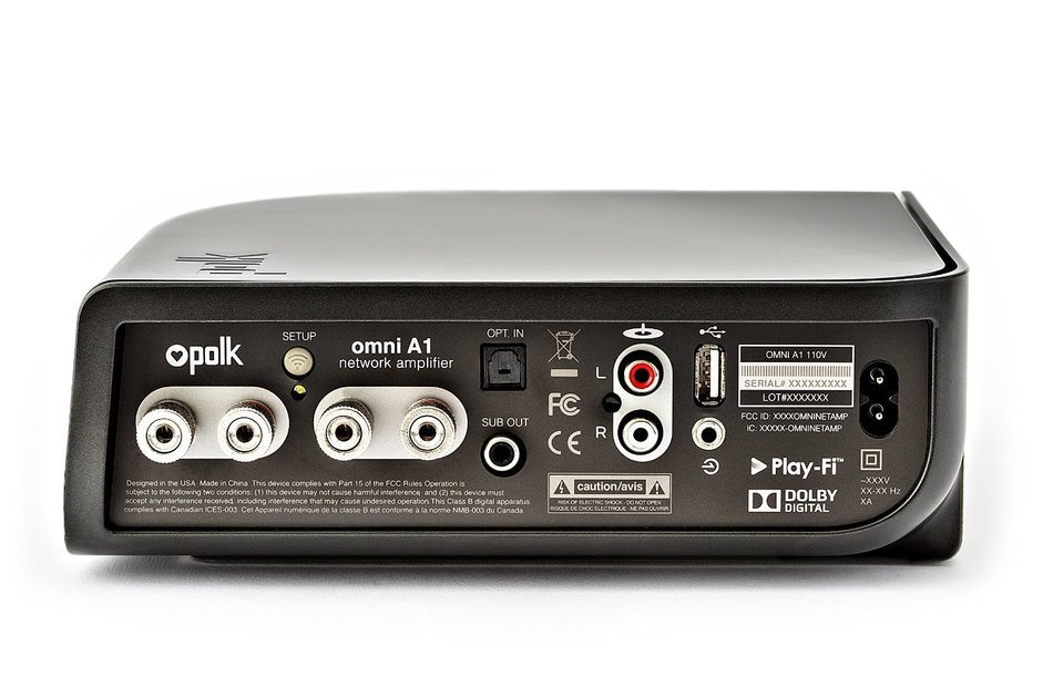 Polk Audio Omni A1 Wireless WiFi Music Streaming Amplifier N7