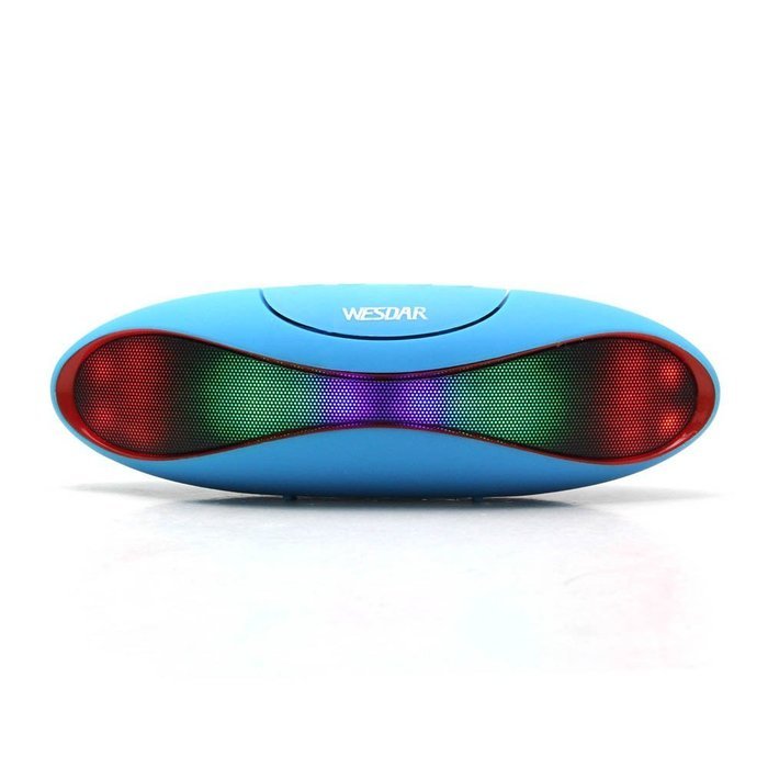 WESDAR Portable Wireless Stereo Bluetooth Speaker with LED Lights, Compatible with all Bluetooth Devices Bl-049 N6