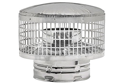 Metal-Fab 6TGC - 6" All-Fuel Triple Wall Stainless Steel Rain Cap