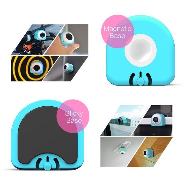 Andoer Super Mini Camera Hands Free Sticky Paste Adhesive Remote Shutter Wireless Built-in Wifi Smartphone App... N7
