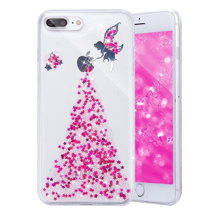 iPhone 7 Plus Case, PHEZEN Clear Soft TPU Protective Case Back Cover with Beautiful Cherry Blossom Flower Series... N9