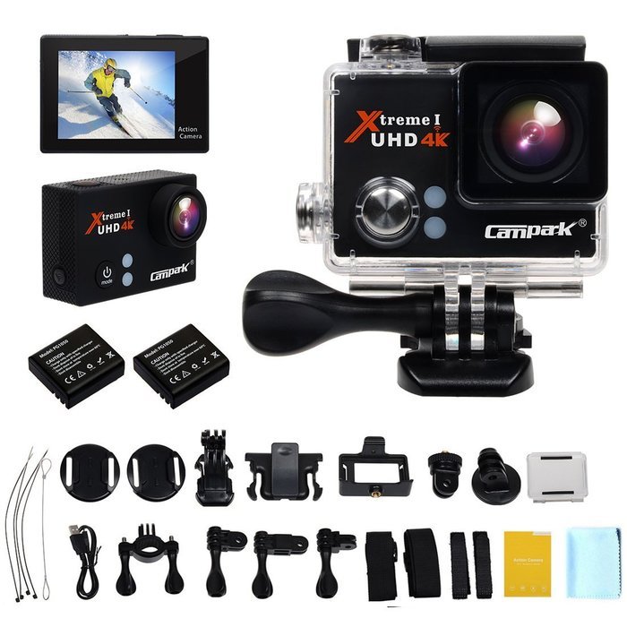 Campark&reg; Sports Camera,4K 25fps,Full HD 1080P,WiFi,Helmet Waterproof Diving Camcorder Action Camera with 2pcs... N6