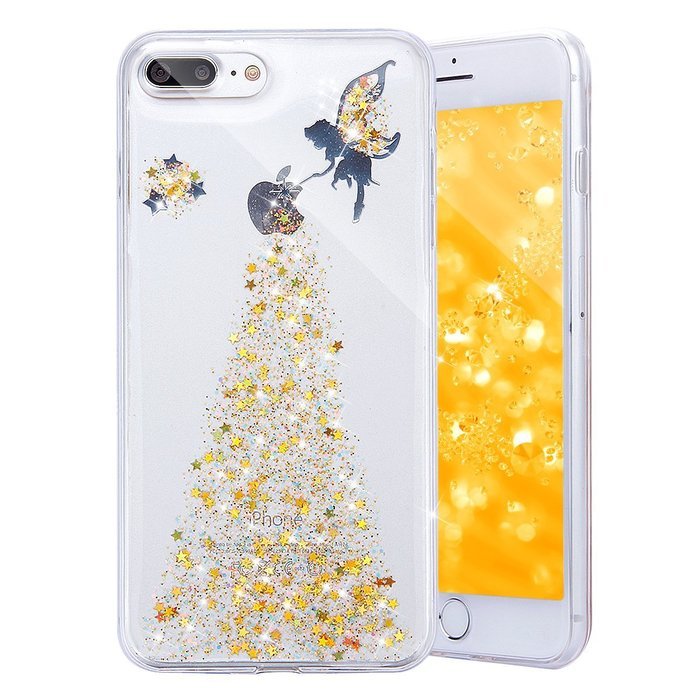 iPhone 7 Plus Case, PHEZEN Clear Soft TPU Protective Case Back Cover with Beautiful Cherry Blossom Flower Series... N16