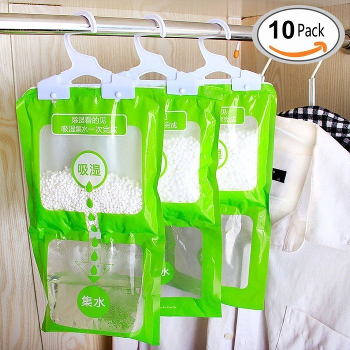 Travelmall Kitchen Bathroom Closet Wardrobe Hanging Hygroscopic Dehumidifier bag Deodorizing Moistureproof Desiccant...