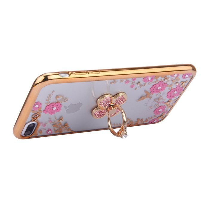 iPhone 7 Plus Case, PHEZEN Clear Soft TPU Protective Case Back Cover with Beautiful Cherry Blossom Flower Series... N19