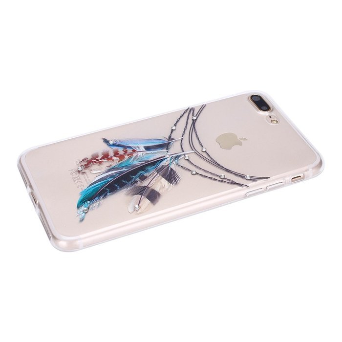 iPhone 7 Plus Case, PHEZEN Clear Soft TPU Protective Case Back Cover with Beautiful Cherry Blossom Flower Series... N20