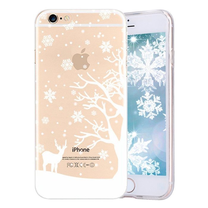 iPhone 7 Plus Case, PHEZEN Clear Soft TPU Protective Case Back Cover with Beautiful Cherry Blossom Flower Series... N22