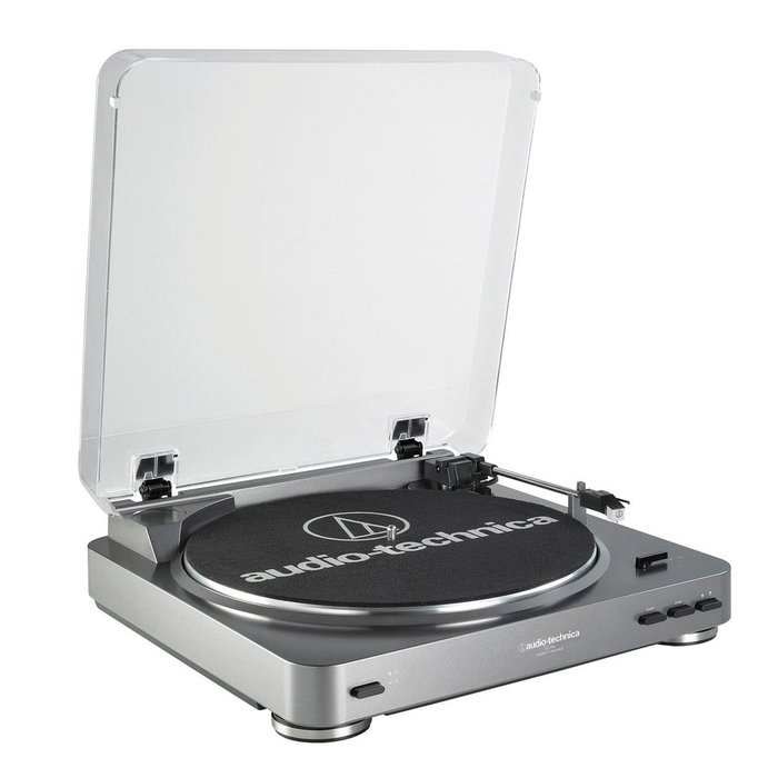 AudioTechnica AT-LP60 Fully Automatic Stereo 2-Speed Turntable System (Silver) with Harman Consumer SoundSticks... N2
