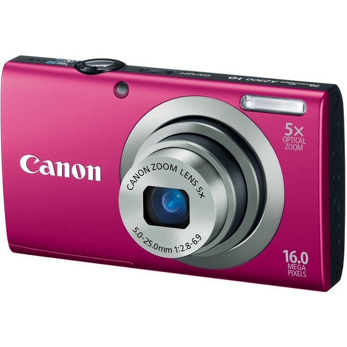 Canon PowerShot A2300 16.0 MP Digital Camera with 5x Optical Zoom (Silver) N2