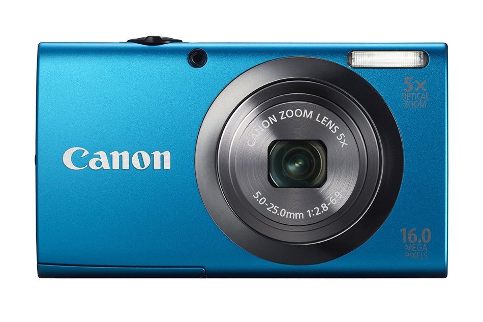 Canon PowerShot A2300 16.0 MP Digital Camera with 5x Optical Zoom (Silver) N3