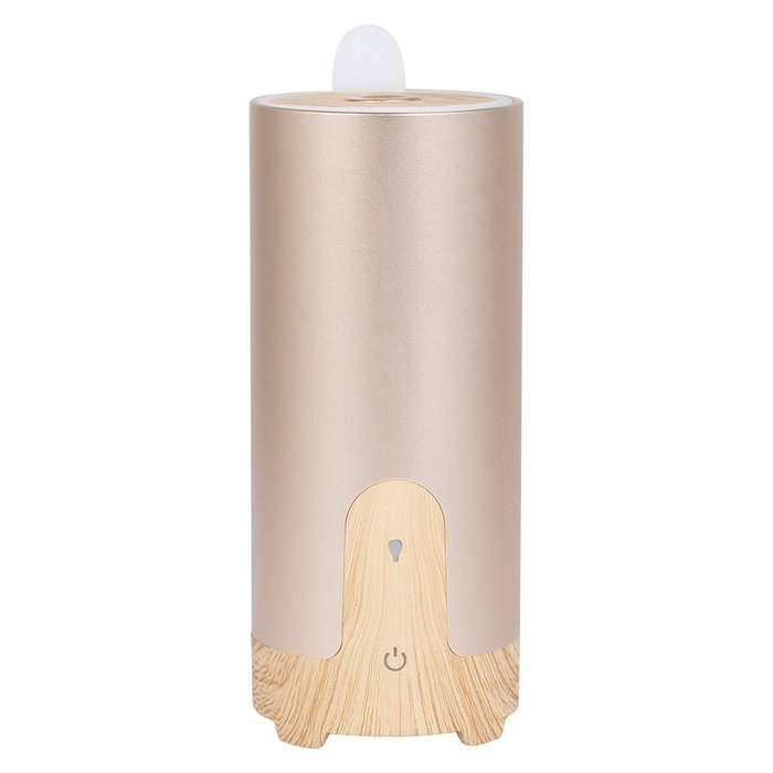 BEW Aroma Diffuser and Purifier with Car Charger and USB Cable for Car Office Home (Cylinder,40ML, Silver)