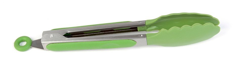 Good Living Silicone-Coated Set of Locking Food Tongs for Cooking on Non-Stick Cookware, Purple, 1-pack N2
