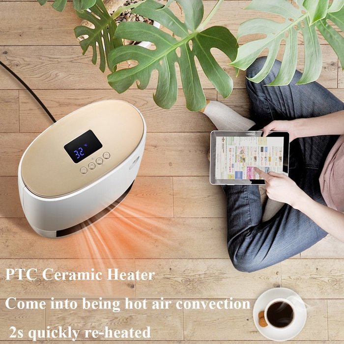 Evesun Fan Heater 1000W/1800W Human Body Induction Convection Heaters Smart Automatic Constant Temperature , 4...