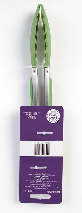 Good Living Silicone-Coated Set of Locking Food Tongs for Cooking on Non-Stick Cookware, Purple, 1-pack N3