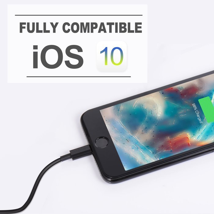 Benewell 3FT 8pin Lightning to USB Charging Cable Compatible with iPhone 7, 7 Plus, 6, 6s, 6 Plus, 6s Plus, 5s... N17