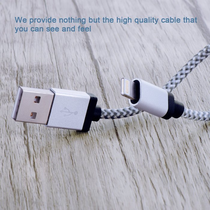 Benewell 3FT 8pin Lightning to USB Charging Cable Compatible with iPhone 7, 7 Plus, 6, 6s, 6 Plus, 6s Plus, 5s... N22
