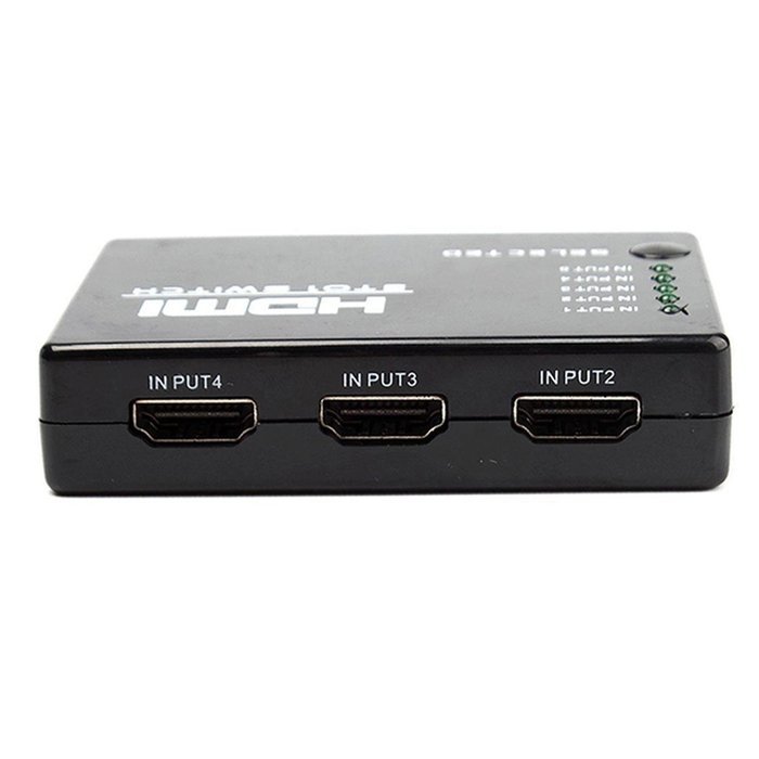Itinlu HDMI-5Port Switch Switcher Splitter with IR Remote for HDTV DVD PS3 XBox 360 without the Power Adapter N6