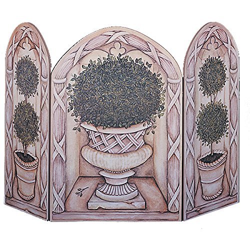 Topiary 3 Panel Foldable Fireplace Fire Screen