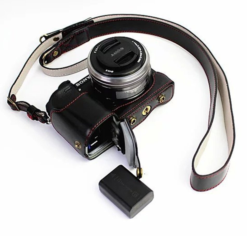 xhorizon TM FL1 Full Protection Bottom Opening Version Protective Leather Camera Case Bag with Tripod Design for... N42