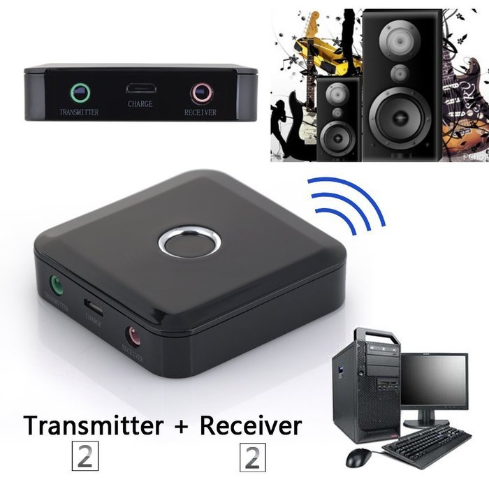 Alloet New 2 in 1 Bluetooth Transmitter Receiver A2DP Stereo Audio Music 3.5mm Adapter N3