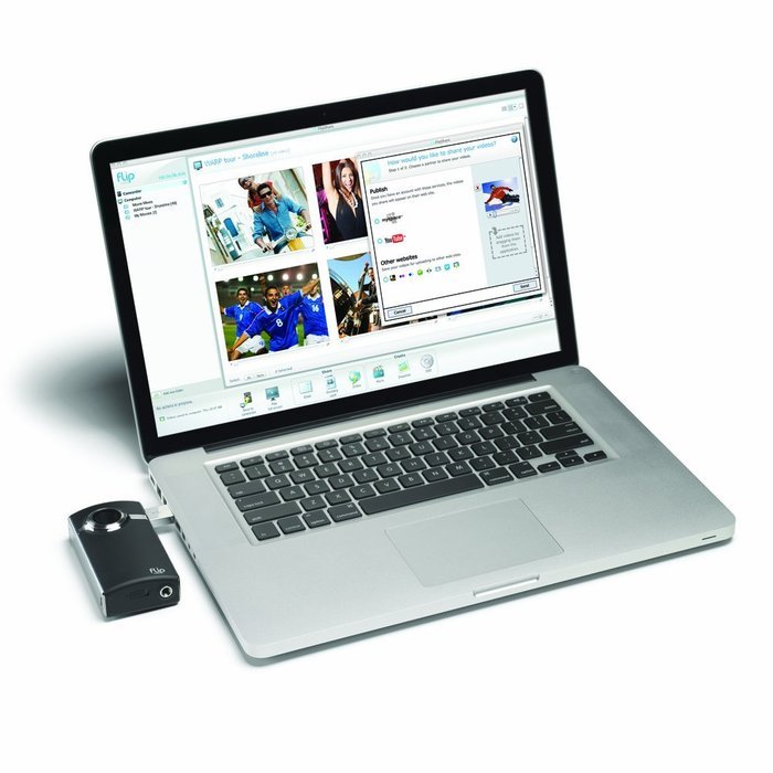 Flip UltraHD Video Camera - White, 8 GB, 2 Hours (2nd Generation) N6