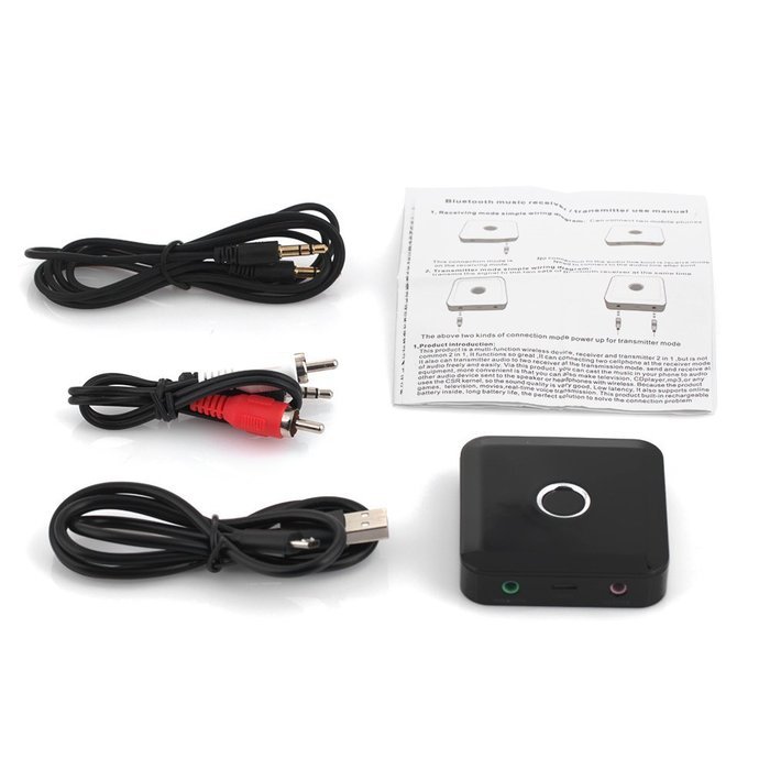 Alloet New 2 in 1 Bluetooth Transmitter Receiver A2DP Stereo Audio Music 3.5mm Adapter N5