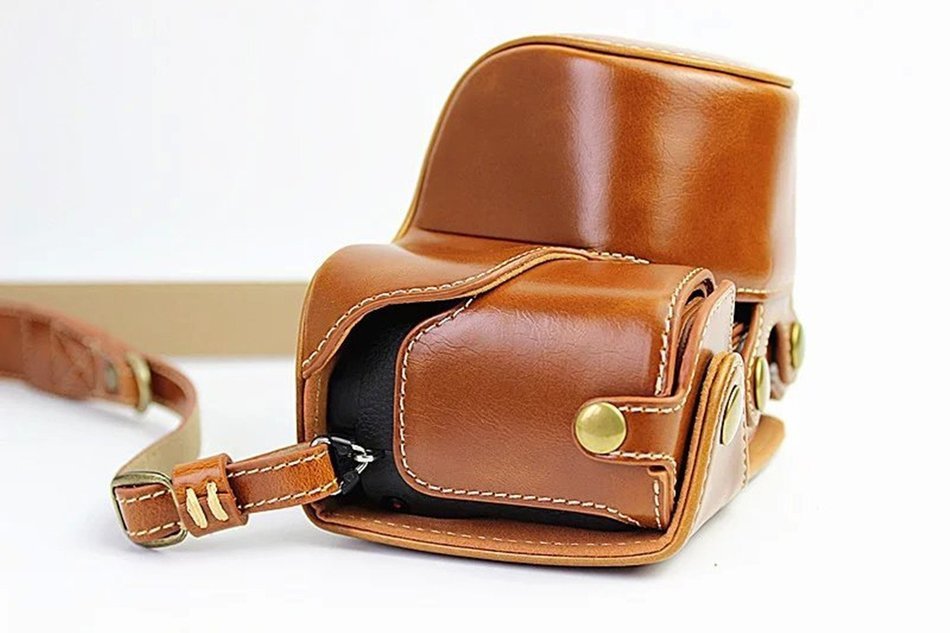 xhorizon TM FL1 Full Protection Bottom Opening Version Protective Leather Camera Case Bag with Tripod Design for... N45