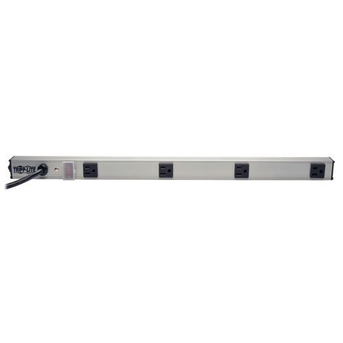 Tripp Lite 8 Outlet Bench & Cabinet Power Strip, 24 in. Length, 15ft Cord with 5-15P Plug (PS2408) N8