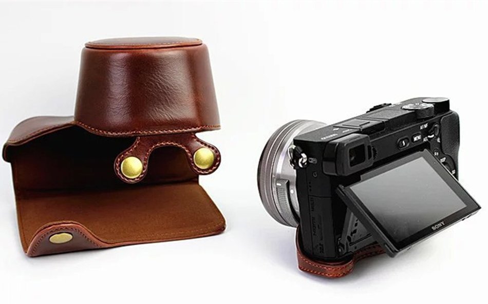 xhorizon TM FL1 Full Protection Bottom Opening Version Protective Leather Camera Case Bag with Tripod Design for... N48