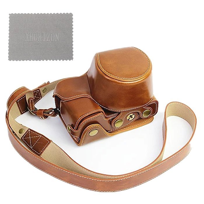 xhorizon TM FL1 Full Protection Bottom Opening Version Protective Leather Camera Case Bag with Tripod Design for... N50
