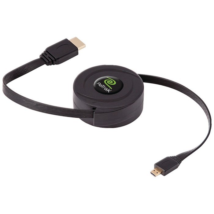 ReTrak ETCABLEHDM Retractable HDMI Cable (A to A, C, D and DVI with adapter tips) (Discontinued by Manufacturer) N3