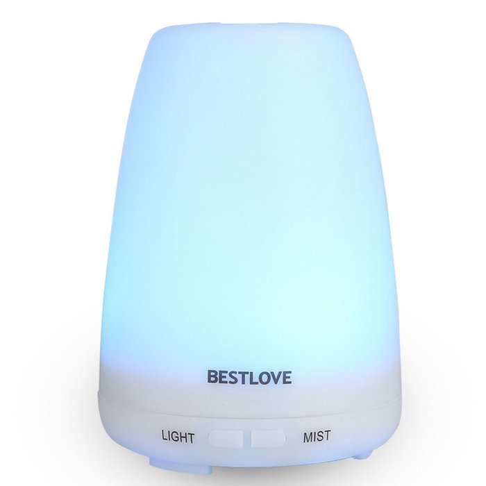 BESTLOVE Aromatherapy Essential Oil Diffuser, 100ml Portable Ultrasonic Cool Mist Aroma Humidifier, 2 Mist Modes...