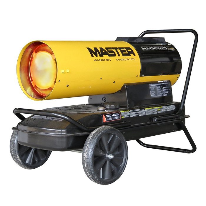 Master MH-220T-DFV Dual Fusion Forced Air Heater with Thermostat, 170K - 220K BTU
