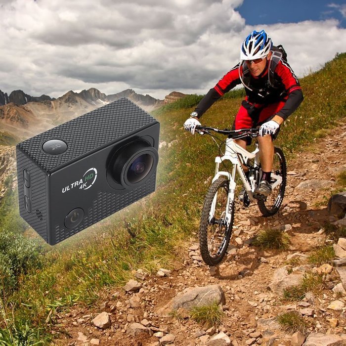 Boddenly Pro5000 14-megapixel HD Wifi 4k 170&deg; Wide Angle LensWaterproof 30 m Sports Action Camera Kit forHiking... N5