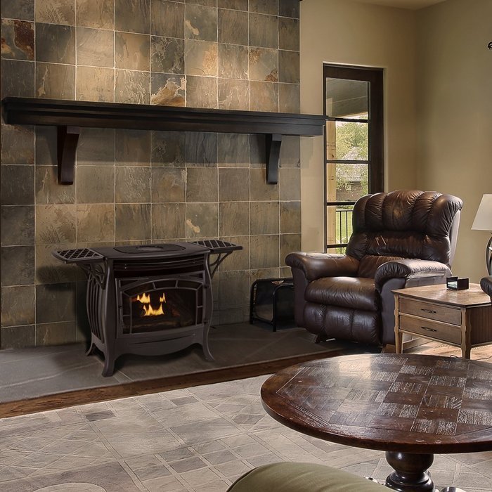 Duluth Forge Dual Fuel Vent Free Gas Stove - Model FDSR25, Matte Finish, Remote Control N2