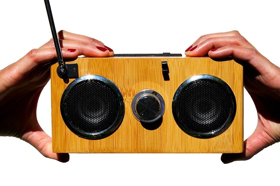 SwypeSound Mini Portable Bamboo Wood Boombox / Personal Speaker N7