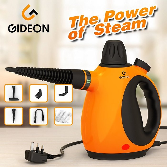 Gideon&trade; Handheld Pressurized Steam Cleaner and Sanitizer / Powerful Multi-purpose Steamer, Removes Stains, Grease... N2