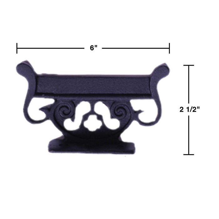 Antique Vintage Boot Scraper Black Wrought Iron | Renovators Supply