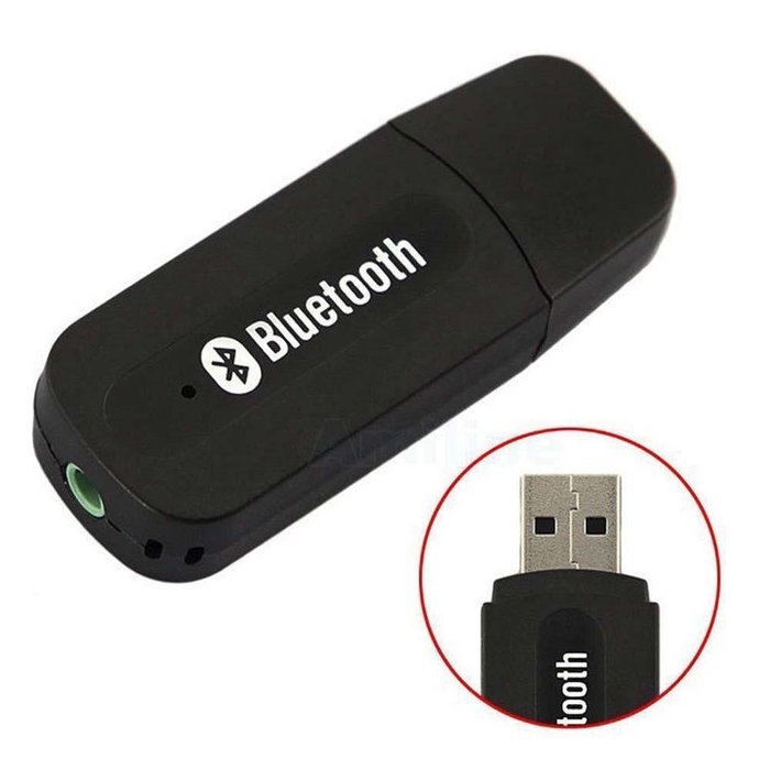 Chinatera 3.5mm Stereo Audio Music Speaker Receiver Adapter Dongle USB Bluetooth Wireless N6