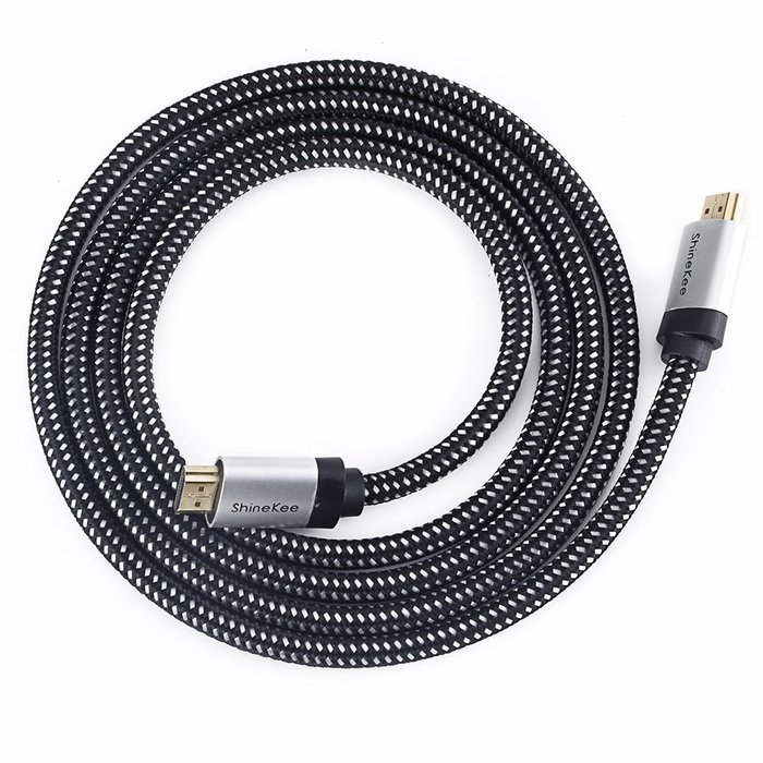 4K Hdmi Cable, 2 Pack 3Ft 4k Heavy-duty Hdmi Cable 26AWG Braided Cord 18Gbps Hi-speed Gold Plated Connectors and... N2
