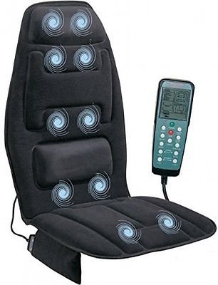 Heated Back Massage Seat Cushion Car Seat Chair Massager Lumbar Neck Pad Heater N2
