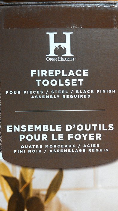 4 Piece Iron Fireplace Tool Kit / Set