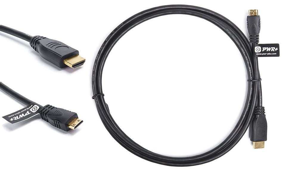 Pwr+ Extra Long 12Ft Mini-HDMI-Cable for Nikon-D3200-D3100-D7000-D7100-D800-D90-D700-D4-D610-D5300, COOLPIX-P510... N6