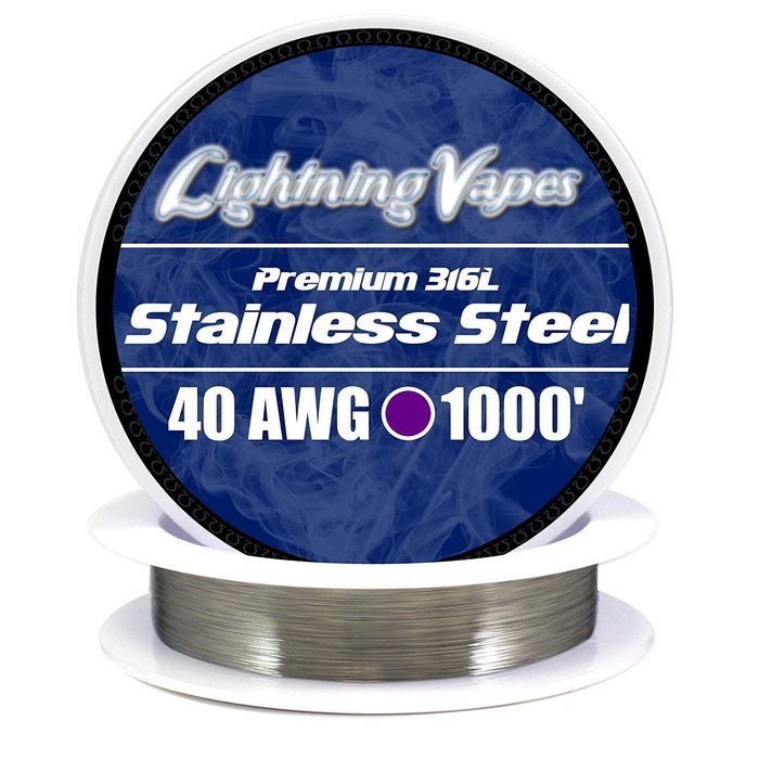LV Stainless Steel 316L Wire 40 AWG - 100'