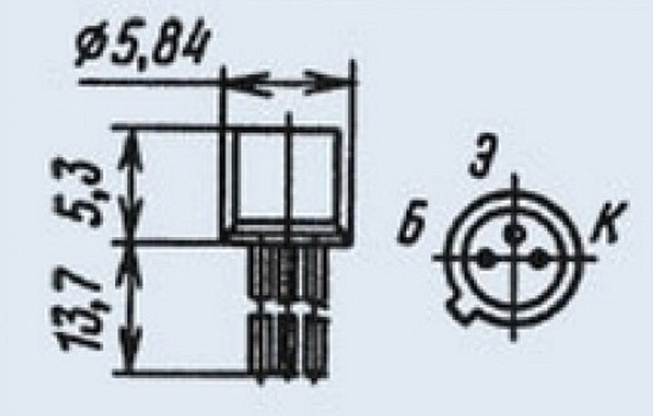 Transistor silicon military KT343B analogue 2N3545, BSW19, BSW21, BSW41 USSR 4 pcs N2