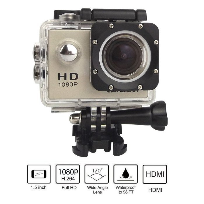 Brotherhood HD Sports Helmet Action Waterproof Camera As Go Professional Underwater Camcorder Kit - DSP:NT96650... N5